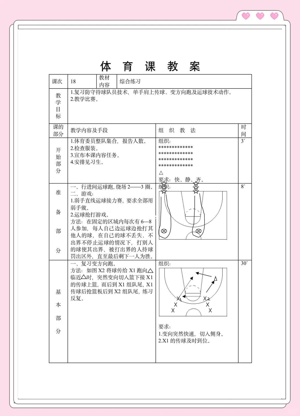 篮球训练教学